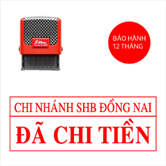 Con dấu đã chi tiền mẫu ngân hàng SHB