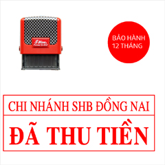 Con dấu đã thu tiền có tên công ty