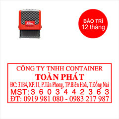 Con dấu mã số thuế 5 dòng có số điện thoại