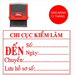 Khắc con dấu công văn đến mẫu Chi cục kiểm lâm