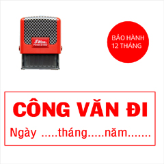 Khắc con dấu công văn đi mẫu đơn giản