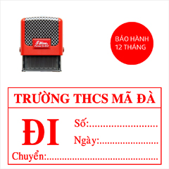 Khắc con dấu công văn đi trường THCS