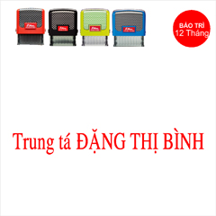 Khắc con dấu tên trung tá chữ in Hoa