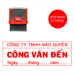 Khắc dấu công văn đến có tên công ty