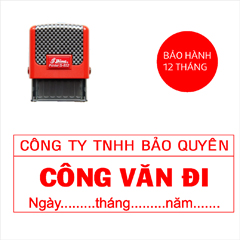 Khắc dấu công văn đi có tên công ty