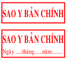 Khắc con dấu sao y bản chính